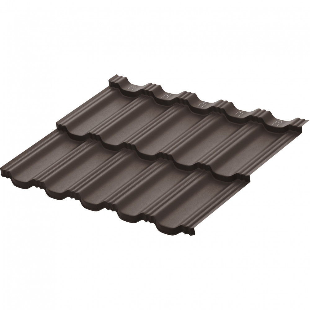 Модульная металлическая черепица Гётеборг XXL матовый (RR32) 1205х465 мм Rooftop