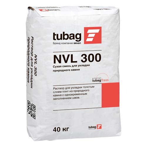 Раствор для укладки природного камня NVL 300, cерый, 40 кг